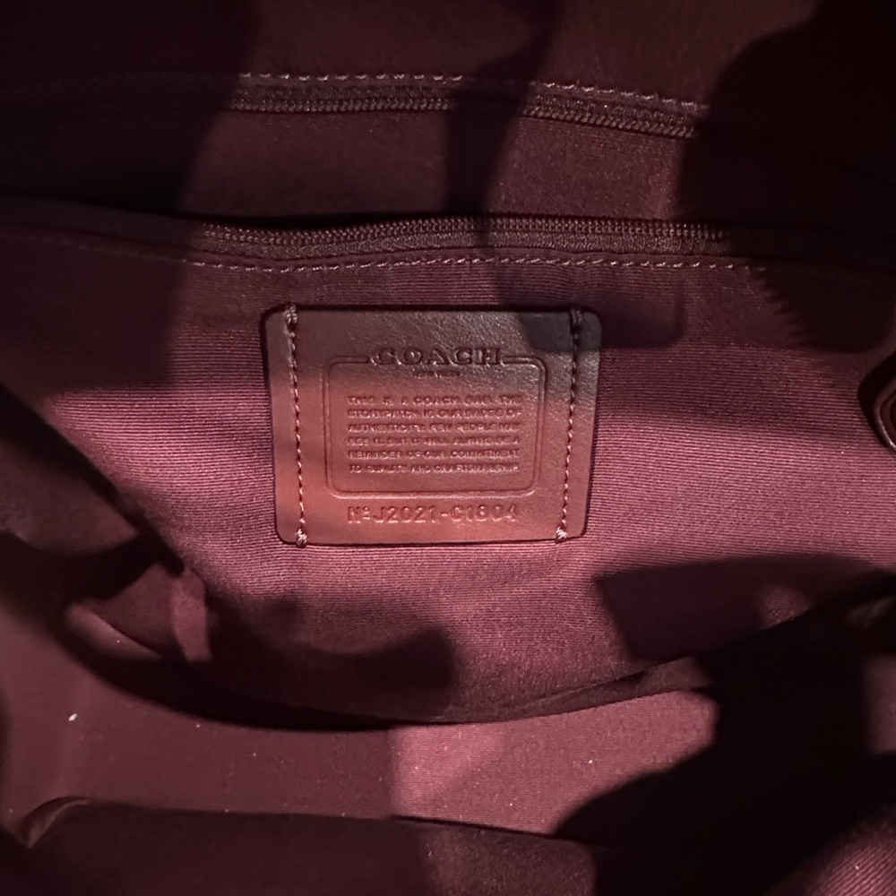 Coach Signature Red Backpack - Picture 5 of 6